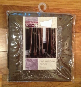 NIP Classic Home by Target SILK Window Panel 52" X 84" BROWN 068 03 2462 - Picture 1 of 2