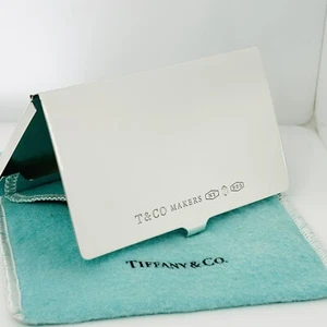 Tiffany & Co Business Card Holder 925 Makers in Sterling Silver - Picture 1 of 8