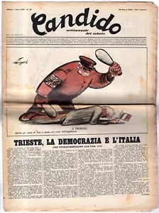 CANDIDO - N 13, 30 MARZO - 1952 - TRIESTE, LA DEMOCRAZIA E L'ITALIA - Imagen 1 de 2