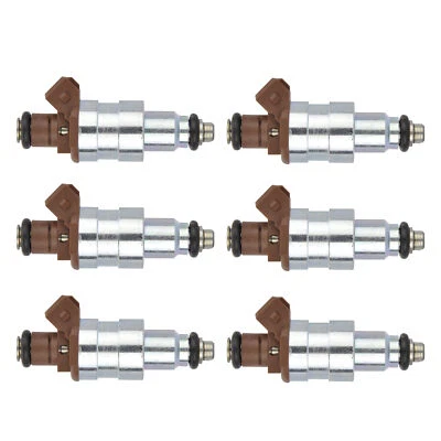 Inyectores de combustible 6 piezas para Jeep Cherokee Comanche Wrangler 1991-1993 4,0 L FJ124 Foto 1 de 4