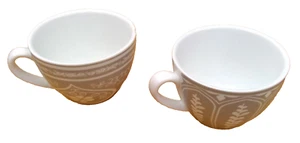 VEV VIGANO Italy Made 2 ceramic cups different gray patterns coffee/espresso - Picture 1 of 10