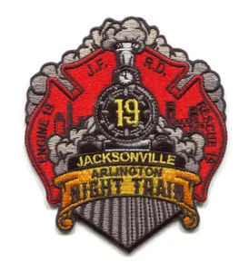 Jacksonville Fire and Rescue Department Station 19 Patch Florida FL v2 Train - Picture 1 of 1