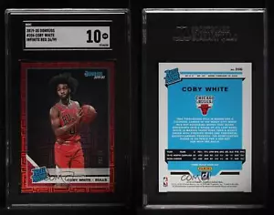 2019 Panini Donruss Rated Red Infinite /99 Coby White #206 SGC 10 GEM Rookie RC - Picture 1 of 3