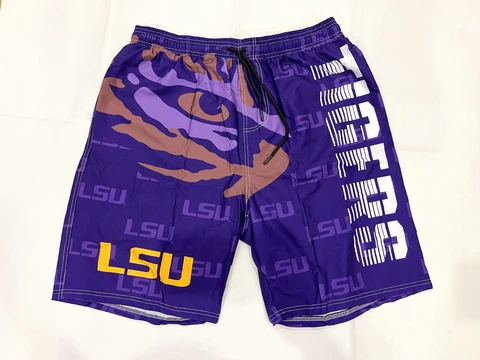 LSU Tigers NFL Football Men's Sportwear Quick Dry Board Short - New Cover