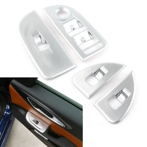 Car Window Lift Switch Button Frame For Alfa Romeo Giulia 2017-2020 2018 19 4PCS - Imagen 1 de 9