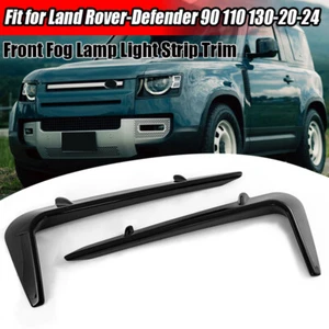 Tira de luz antiniebla delantera negra brillante para Land Rover Defender 2020-2025 2* - Imagen 1 de 14