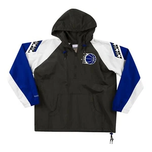 Orlando Magic Mitchell & Ness NBA Half-Zip Anorak Jacket - Black/Royal - Picture 1 of 2