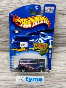 2002 Hot Wheels Collector #143 ANGLIA PANEL Blue w/Chrome 5 Spoke Wheels - Bild 1 von 3