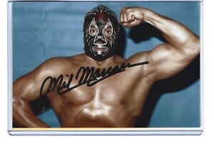 MIL MASCARAS  signed 4X6 wrestling photo w/COA ***BONUS*** PLEASE READ