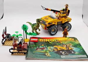 Raptor Verfolgungsjagd Jurassic Park Lego Dino Dinosaurier 5884 gelber Jeep fast komplettes Set - Bild 1 von 24