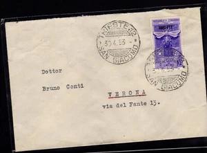 1953 Merito Al Lavoro First Day Cover Viaggiata - Picture 1 of 1