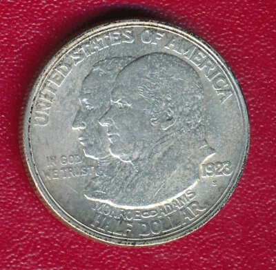 1923-S MONROE COMMEMORATIVE SILVER HALF DOLLAR **LIGHTLY CIRCULATED** FREE SHIP! - Image 1 of 2