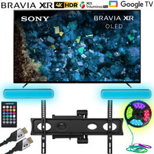 Sony BRAVIA XR 77" A80L OLED 4K HDR Smart TV 2023 withTV Wall Mounting Bundle