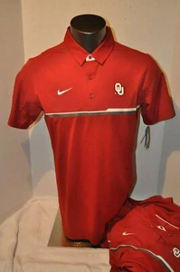 Oklahoma Sooners OU Nike Crimson Elite Polo Shirt Mens Multi Sizes Dri Fit NWT - Picture 1 of 6