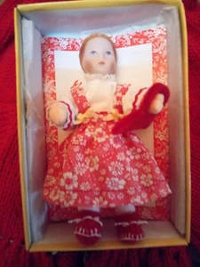 Miniatur Finerle Käthe Kruse 12 cm mit Zertifikat und Karton - Bild 1 von 7