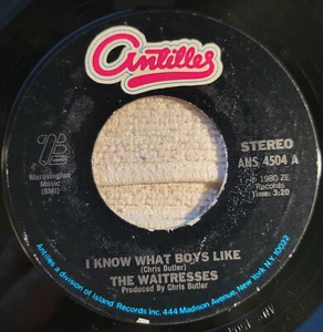 Waitresses "I Know What Boys Like / No Guilt" VG+ - Picture 1 of 3