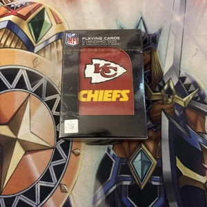 NFL Kansas City Chiefs Playing Cards Standard Size 52 Cards Plus 2 Jokers Sport - Picture 1 of 6