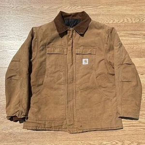 Vintage Carhartt C0186 Jacket Mens 2XL XXL Brown Duck Cloth Workwear - Picture 1 of 8