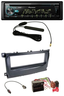 Pioneer CD MP3 AUX DAB USB Autoradio für Ford Focus C-Max Galaxy ab 2007 schwarz - Bild 1 von 4