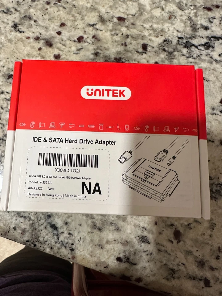 UNITEK FBA_Y-3322 USB 3.0 to IDE and SATA Converter External Hard Drive - Image 1 of 1