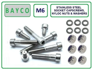 ACERO INOXIDABLE M6 - TORNILLOS CASQUILLO 6MM CON TUERCA NYLOC Y ARANDELA. A2 ST/ACERO - Imagen 1 de 3