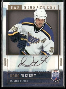 2006-07 Be A Player Doug Weight BAP Signatures Auto #DW St. Louis Blues - Picture 1 of 2
