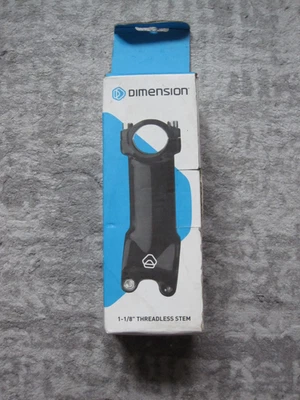 New In Box Dimension 1-1/8" Threadless Bike Stem 120mm Long 7° Rise 31.8mm Clamp - Image 1 of 3