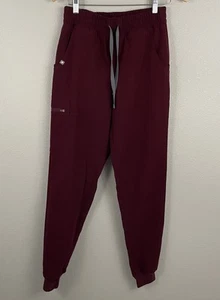 Figs Small Tall Burgundy Zamora Jogger Scrub - Picture 1 of 4