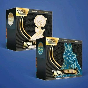 Pokemon Mega Evolution Elite Trainer Box ETB Set of 2 NEW IN HAND Ready 2 Ship - Picture 1 of 3