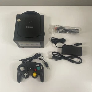Nintendo GameCube Black System Console Controller Bundle DOL-001 (USA) Tested - Picture 1 of 12