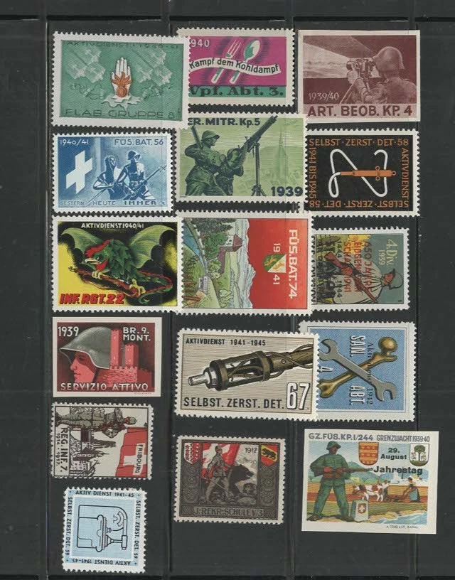 Stamps Switzerland, lot of war stamps unused MNH Foto 1 de 1