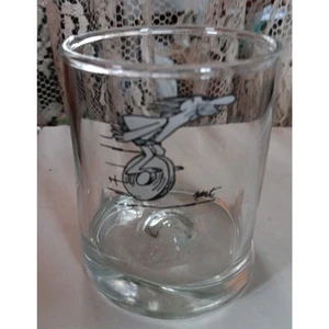 Vintage BC Comics Caveman On Rock Unicycle Drinking Glass Ice Age Johnny Hart - Picture 1 of 8