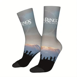 Fellowship of the Ring Pattern Socks - Lord of the Rings, Hobbit, Tolkien UK 4-9 - Picture 1 of 3