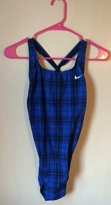 Nike Women's Set of 2 Racerback Swim Suits One Pieces Blue and Black - Image 1 of 4