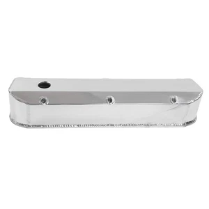 2pcs Fabricated Satin Aluminum Valve Covers Car Accessories For Small Block - Picture 1 of 12