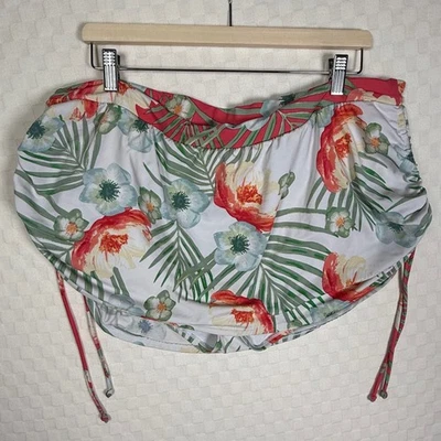 Falda de Natación Cacique Cubre Floral Cordón Blanco Rojo Verde Talla 20 Foto 1 de 4