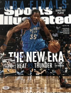 Kevin Durant Oklahoma City Thunder Signed Sports Illustrated 11x14 Photo! Psa - Picture 1 of 1