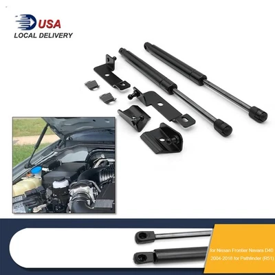 Soporte de puntales de gas capó capó 2 piezas para Nissan Frontier D40 Suzuki Equator Foto 1 de 4