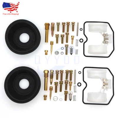 2PCS Carburetor Carb Repair Kit Diaphragm Float For Kawasaki KLR250 1985-2005 - Image 1 of 4
