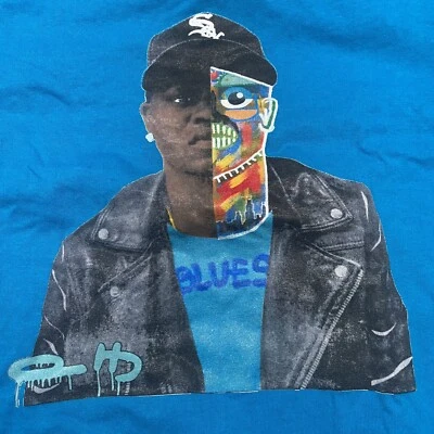 Camiseta Bernie Mac RSVP Gallery L.A. White Sox gráfica abstracta para mujer talla: M Foto 1 de 4