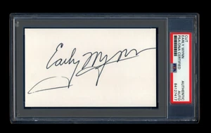 EARLY WYNN SIGNED MINT CUT PSA/DNA SLABBED AUTOGRAPHED CLEVELAND INDIANS HOF - Picture 1 of 1