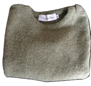 Winter Child Sweater Christian Dior Green Wool Size 6 Years - Picture 1 of 5