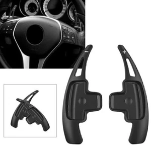 Steering Wheel Paddle Shift Extension For Mercedes-Benz A B E R M GLK SLK Black - Foto 1 di 7
