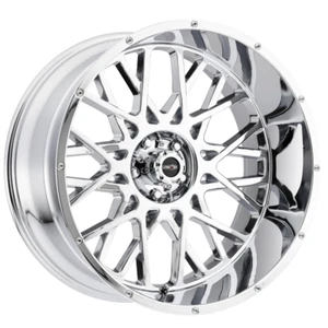 Vision Off-Road 24x12 Wheel Chrome 412 Rocker 8x180 -51mm Aluminum Rim - Picture 1 of 4