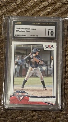 2019 Panini Stars And Stripes #47 ANTHONY VOLPE * CSG * Gem Mint 10 NY Yankees ⚾ - Image 1 of 2