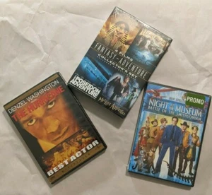 Lot of 7 DVD movies Ben Stiller Denzel Washington Fantasy Adventure New Sealed - Picture 1 of 7