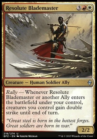 Magic the Gathering MTG Resolute Blademaster (218) Battle for Zendikar   LP - Image 1 of 1