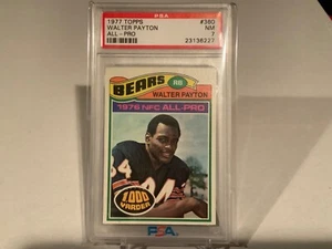 Walter Payton 1977 Topps Football Chicago Bears #360 PSA NM 7 GREAT CENTERING!!! - Bild 1 von 2
