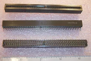 QTY (5) 80 POSITION 160 PIN 2 BAY EDGE CARD CONNECTORS 1.27mm 89280-8030 MOLEX - Picture 1 of 2
