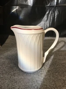 Homer Laughlin Gothic Jade Maroon Creamer Small Pitcher - Picture 1 of 6
